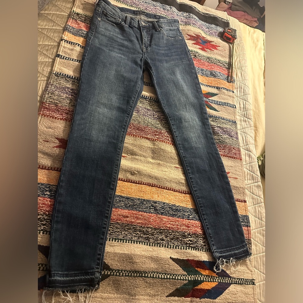 Lucky Brand Denim Jeans Raw Hem 2/26 Skinny